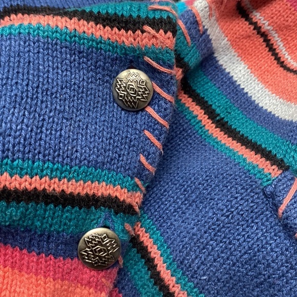 VINTAGE SANTA FE AZTEC/WESTERN WEAR SWEATER W/EMBROIDERED BOHO COTTAGECORE VIBE - Picture 10 of 10